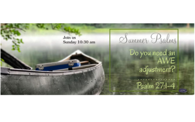 Psalm 27:1-4 Do You Need an Awe Adjustment?