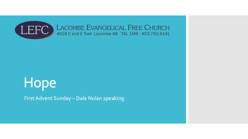 First Advent Sunday